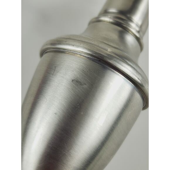 International Pewter Salt & Pepper Shakers 4 3/4" Glass Lined Eagle Mark x2 - Picture 16 of 16